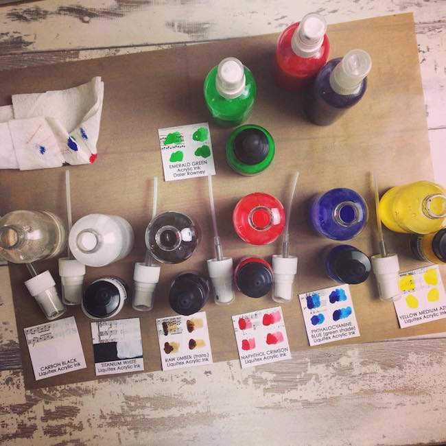 How To Make Acrylic Ink Sprays