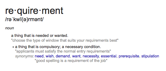 Its A Requirement, Not A Reward!