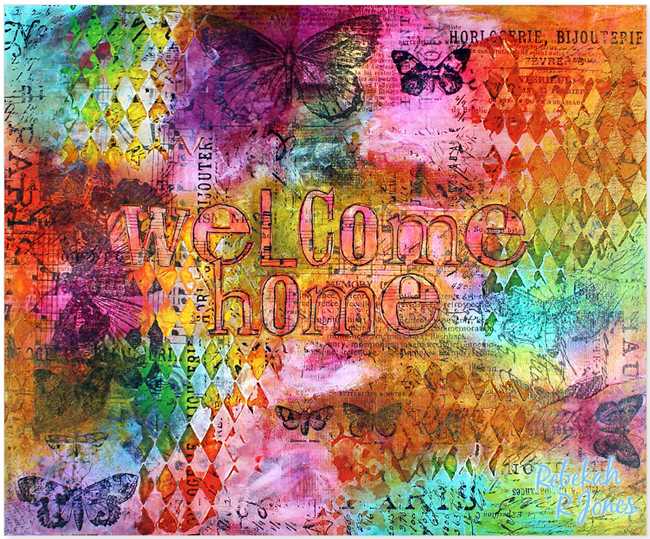 Distress Ink Mixed Media Project