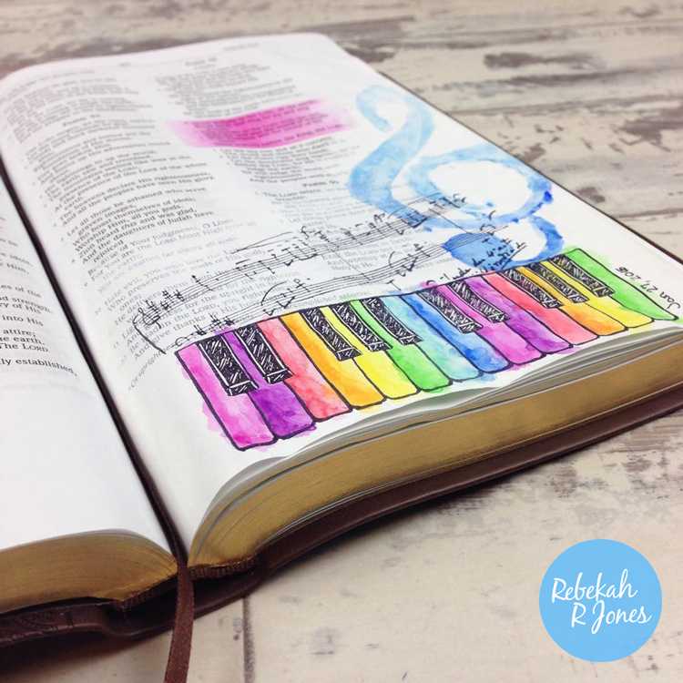 Bible Art Journaling Challenge Lesson 4 – Shout Joyfully