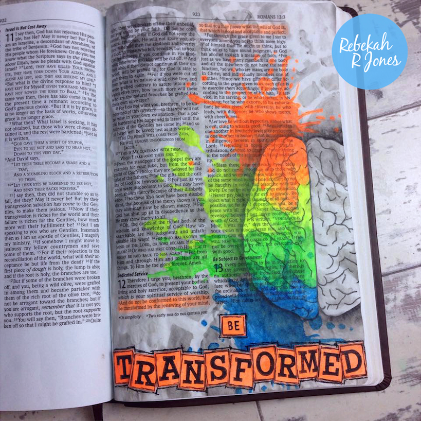 Bible Art Journaling Challenge Week 13 – Mixed Media Tutorial