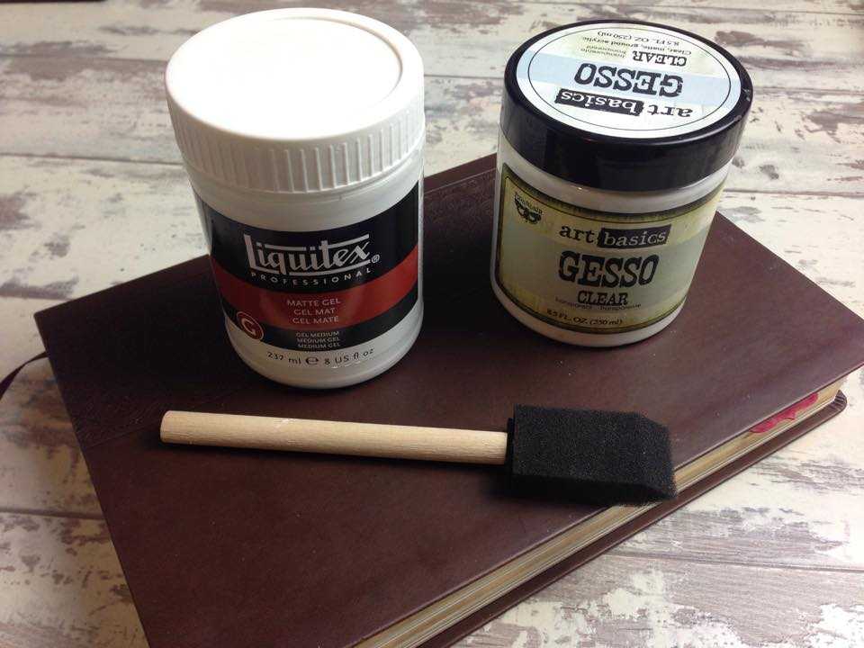 Clear Gesso & Matte Gel Medium in Bible Art Journaling