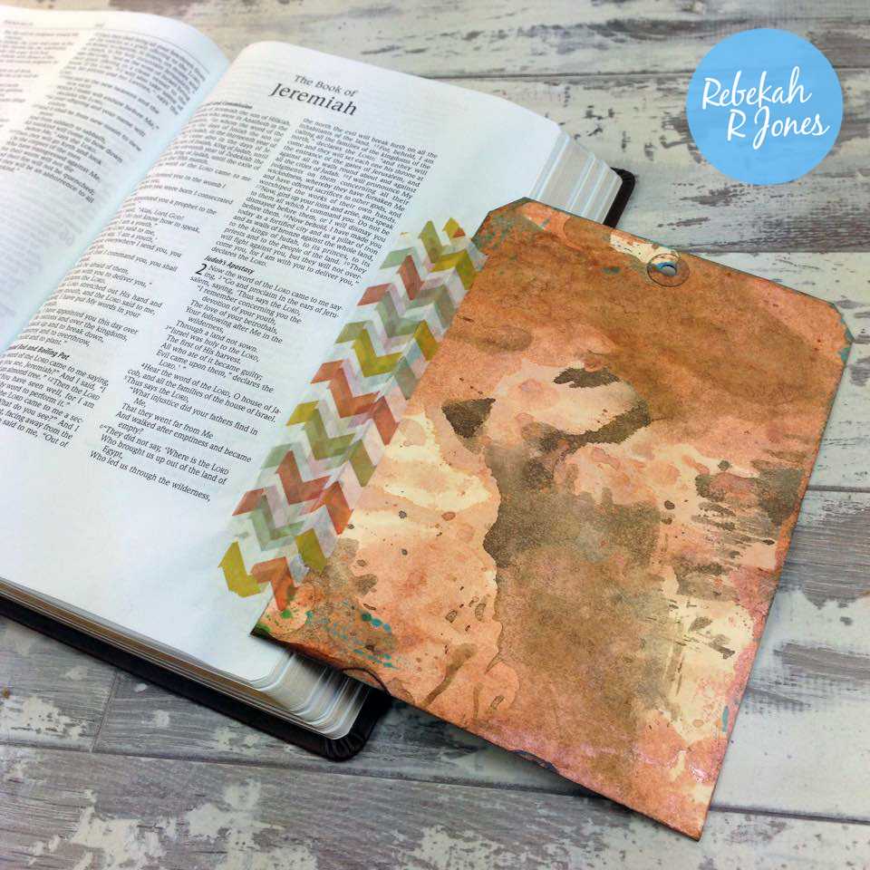 Bible Art Journaling Challenge Week 15 - Mixed Media Tag