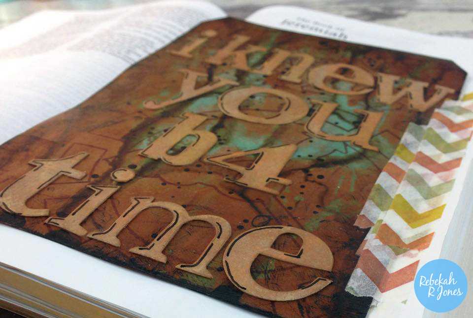 Bible Art Journaling Challenge Week 15 – Mixed Media Tag