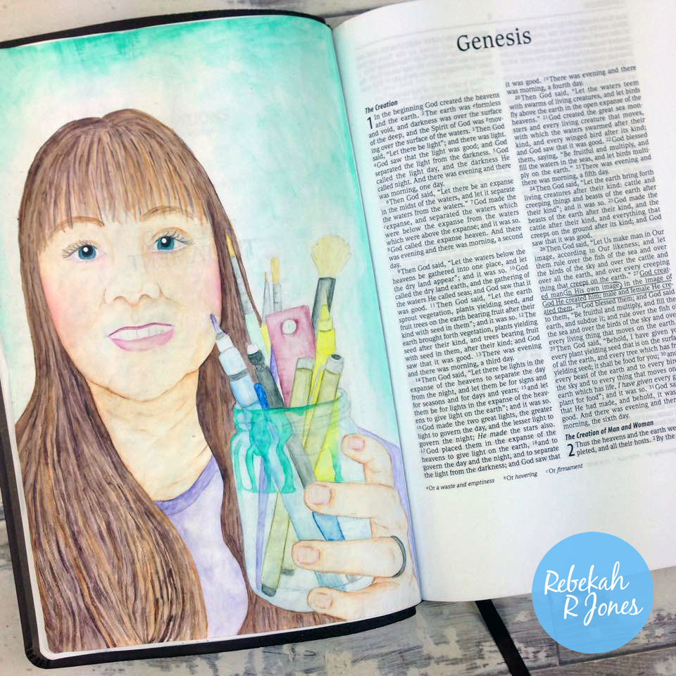 Inktense Pencils Tutorial – Bible Art Journaling Challenge Week 17
