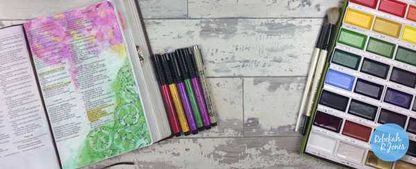 Gansai Tambi Watercolor + Faber-Castell Pitt Pens – Bible Art Journaling Challenge Week 24