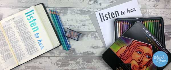 Simple Colored Pencil Blending – Bible Art Journaling Challenge Week 28