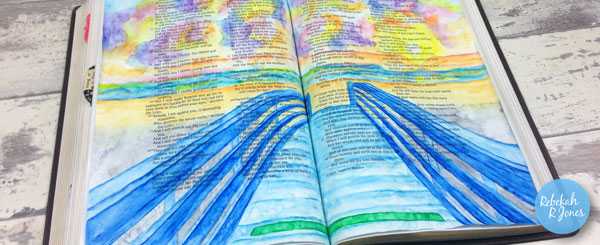 Paint A Bridge With Inktense Pencils – Bible Art Journaling Challenge Week 29