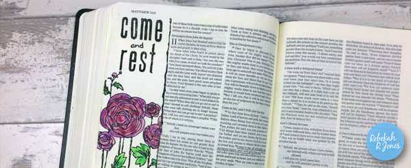 Neocolor II Watercolor Crayons On The Margin – Bible Art Journaling Challenge Week 33