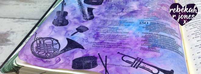 Praise Him On The Margin – Bible Art Journaling Challenge Week 42