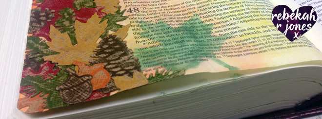 Die Cut and Emboss Collage – Bible Art Journaling Challenge Week 39