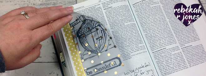 Stamping On Vellum – Bible Art Journaling Challenge Week 46