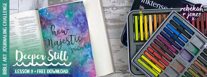 Inktense Blocks Galaxy Painting – Deeper Still Lesson 9