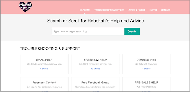 Rebekah R Jones Help Site Screenshot