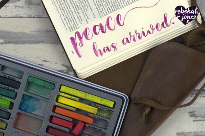 Inktense Hand Lettering - The Beginning Lesson 1 Bible Art Journaling Challenge