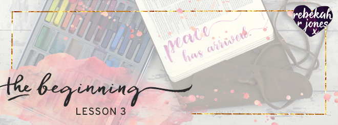 The Beginning Bible Art Journaling Challenge Lesson 3